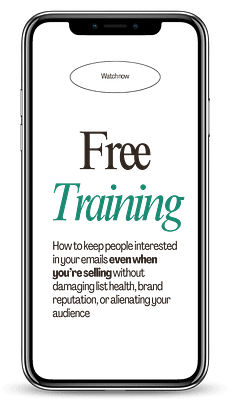 free email marketing workshop for course creators